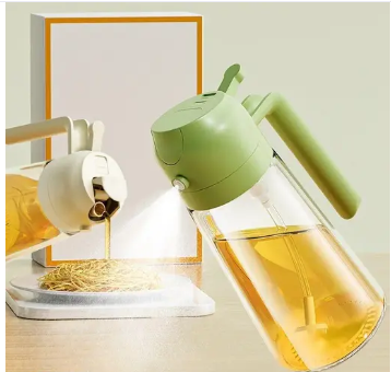 Vamor Oil Dispenser & Mist Spray Bottle, Leakproof Seasoning Bottle, Cooking Oil Container 500ml Multicolor
