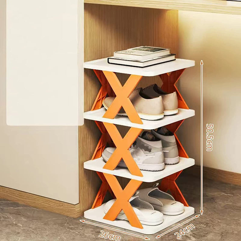 Space-Saving Smart Foldable Shoe Rack - Multi-Tier Entryway Organizer