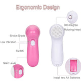 Facial Cleansing Brush 5 in 1 Portable Electric Facial Massager with 5 Spin Brush Heads for Acne, Blackheads, Dead Skin and All Skin Care