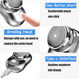 Compact Rechargeable Electric Shaver for Men — easy to use , Travel-Ready