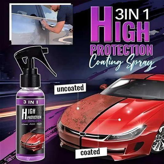 Nano-Ceramic 3-in-1 Car Coating & Protection Spray (Pack of 2)