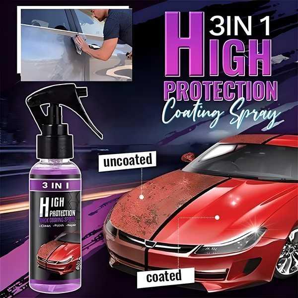 Nano-Ceramic 3-in-1 Car Coating & Protection Spray (Pack of 2)