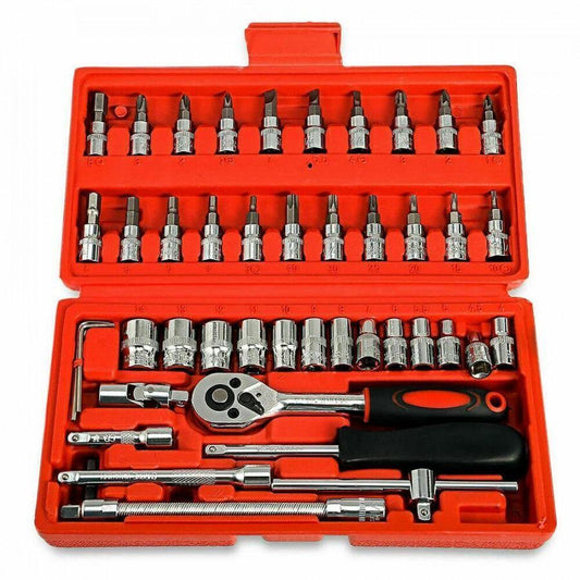 Hardware Tools- 46 in 1 Multi Purpose Combination Screwdriver Socket Kit