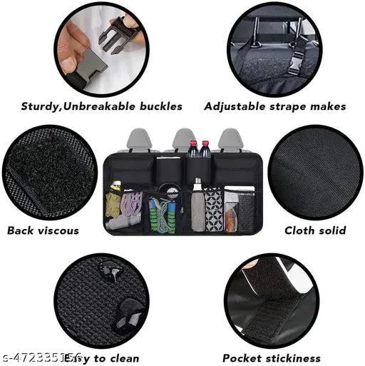 Car Trunk & Backseat Hanging Organizer — 8 Pockets Waterproof Super Capacity Storage Bag