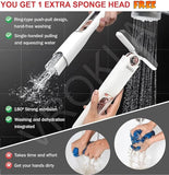 Mini Mop for Kitchen, Floor, Glass, Car & More - 2 Sponges, Self Squeeze, Strong Absorbent, Wet & Dry Use, Multicolour, ABS & Sponge Material
