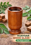 Vijaysar herbal wood tumbler (4 Inch)