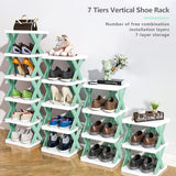 4 Layer Stylish Shoe Storage Organizer Multi-Purpose Stackable Shoe Rack Adjustable slots