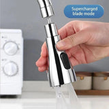 Turbo-Stream 3-Mode Kitchen Faucet - 360° Anti-Splash Sink Sprayer