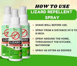 Organic Lizard Defense Spray - Safe & Non-Toxic Repellent (3-Pack)