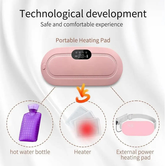 Cordless Rechargeable Heating Pad — Instant Heat, Multi-Setting, Portable