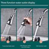 Turbo-Stream 3-Mode Kitchen Faucet - 360° Anti-Splash Sink Sprayer