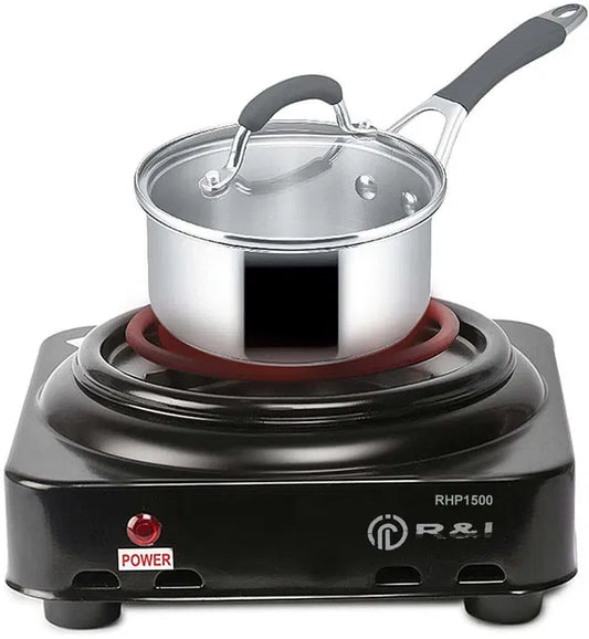 2-in-1 Flameless Electric Cooking Stove & Portable Room Heater — Energy Efficient