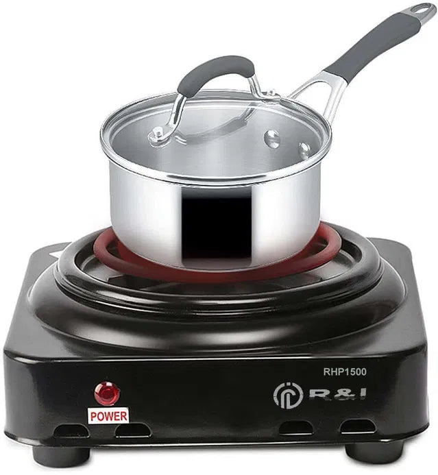 2-in-1 Flameless Electric Cooking Stove & Portable Room Heater — Energy Efficient