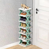 4 Layer Stylish Shoe Storage Organizer Multi-Purpose Stackable Shoe Rack Adjustable slots