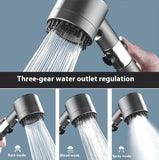 Household bathtub high-pressure shower nozzle turbine handheld multiple nozzle
