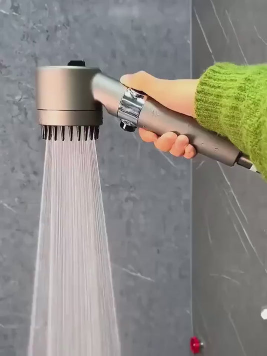 Household bathtub high-pressure shower nozzle turbine handheld multiple nozzle