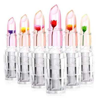 pH Colour-Changing Flower Jelly Lipstick — Waterproof & Moisturising (Pack of 2)